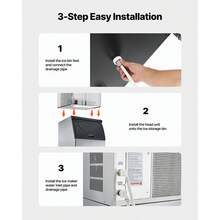 Ice Machine Storage Container, 136 Kg Capacity, Stainless Steel Ice Bin With Non-Slip Rubber Feet, Adjustable Height For Restaurant, Hotel, Bar - Silver - View 6