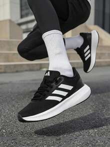 Adidas Men's RUNFALCON 3.0 Running Shoes, Sports Shoes For Running, Workout, Casual Wear, Outdoor Daily Running - Black/white - View 3