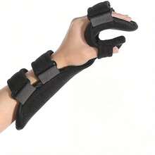 Soft Adjustable Breathable Hand And Wrist Immobilization Splint, Wrist Support Brace, Adjustable Carpal Wrist Guard, Forearm Wrist Joint Stabilizer, Wrist Rest - Black - View 1