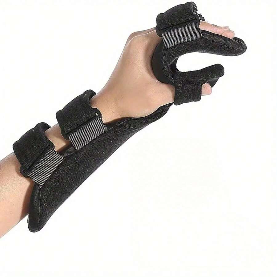 Soft Adjustable Breathable Hand And Wrist Immobilization Splint, Wrist Support Brace, Adjustable Carpal Wrist Guard, Forearm Wrist Joint Stabilizer, Wrist Rest - Black - View 1