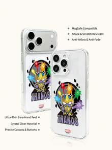 Marvel Spider-Man Iron Man Cartoon Pattern Magnetic Phone Case For Men, Compatible With IPhone 17 Pro Max/17 Pro/Air/16 Pro Max/15 Plus/14/13/IP 17/15Pro/12 Pro/11/16 Plus,XR Apple Shockproof Scratch-Resistant Protective Shell - Transparent 3 - View 7