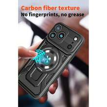 Order & Follow Store To Get Free Lanyard, 360° Rotating Stress Relief Phone Case With Mecha Style Magnetic Car Mount Stand, Anti-Drop Phone Case + Hand Strap Phone Case / Compatible With Apple 17 Pro Max/16 Pro Max/15 Pro Max/14 Pro Max/13 Pro Max/12 Pro Max/11 Pro Max / Compatible With Samsung S26/S25/S24/S23/S22/S21/U / Compatible With Xiaomi/Honor/ - Black - View 9