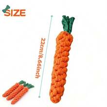 1pc Pet Sound Toy, Cute Carrot Shaped, Suitable For Dog/Cat Interactive Play, Toss/Fetch Game, Built-In Whistle Squeaker, Pet Supplies, Pet Toy - Orange - View 12