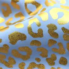 1Pc Golden Foil Leopard Pattern Polyester Fabric,Pre-Cut 59x19.68inch 100% Polyester Fabric,Vibrant Colors,Perfect For Quilting,Home Textile Sewing,DIY Wallet ,Pouches,Bag Making,Cushions,Pillow,Quilts And DIY Projects - Default - View 5