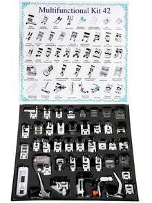 EDCUEBE7 11/16/32/42/48/52pcs Sewing Machine Presser Foot Set Compatible With Most Low Shank Sewing Machines, Complete Sewing Machine Presser Foot Kit, Home Sewing Machine Accessories, Sewing Machine Parts, DIY Sewing Accessories - Boxed Presser Feet - View 11
