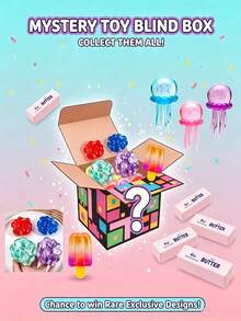 3 Draws Lucky Surprise Squishy Toys, Elegant Gift Style Assorted Random Design Portable Stress Relief Blind Bag, Entertainment Collectible Toy With Independent Odds For Each Pull, Great For Birthday Party Favors Easter Mother's Day Thanksgiving Gift - Random - View 7