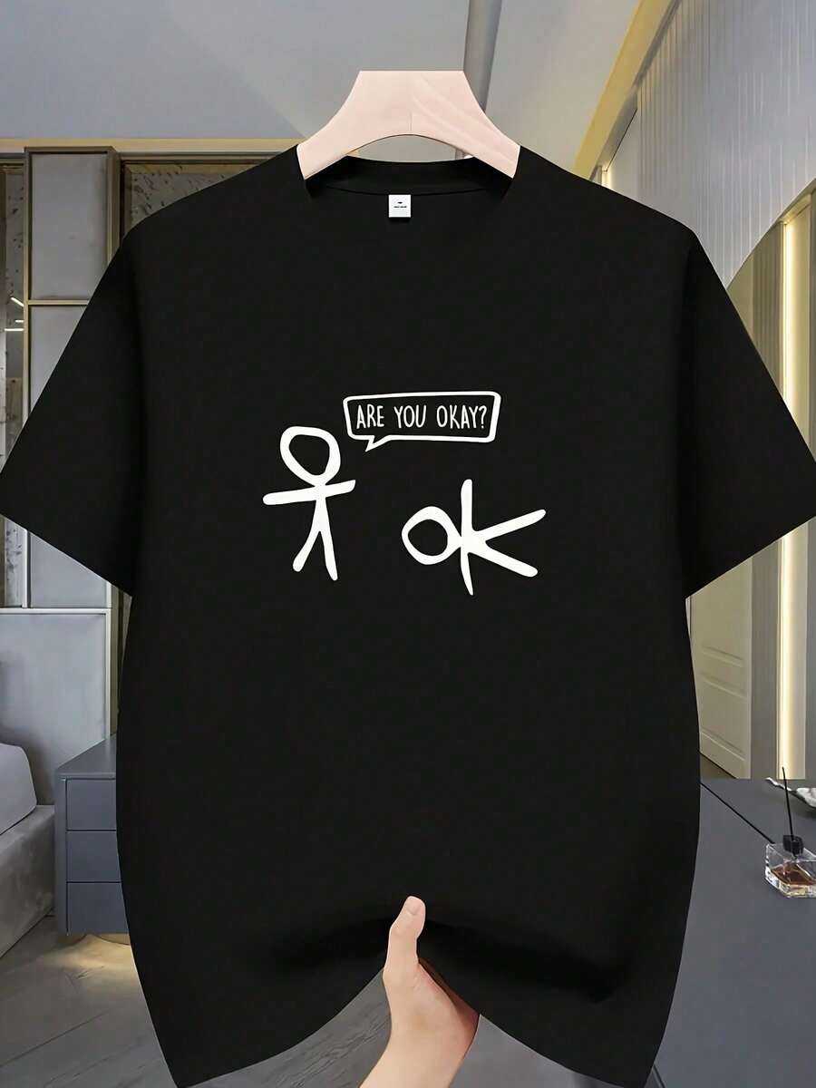 Camiseta de Algodón para Hombre con Estampado "El Papá Más Genial del Mundo", Regalo Casual para el Día del Padre. - Negro - Ver 1