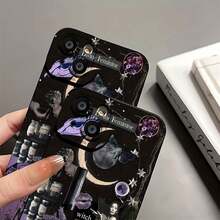 Funda para móvil con temática de brujas y la Divina Feminidad, compatible con fundas de , Apple, VIVO, OPPO,  y Honor. Fabricada en TPU, ofrece protección contra golpes y caídas. Un regalo encantador para amigos y familiares. - Negro - Ver 8