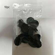 10件/50件替換鉚釘，適用於沙灘鞋替換扣環，適用於洞洞鞋、沙灘鞋鞋帶維修配件 - 黑色 - 查看 8