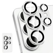 1pc Armor Lens Protector, Compatible With Samsung Galaxy S26/S26 Ultra/S26 Plus, Dedicated Camera Lens Protector Film, Made Of Aluminum Alloy Frame And 9H Tempered Glass. Includes Metal Ring, Strong Adhesion, Compatible With Phone Cases, Available In Purple, Blue, Silver, Black, Scratch-Resistant, Shockproof, Durable, Easy Installation With Positioning, Lens Protector Film, Lens Protector Pad - Multicolor - View 10