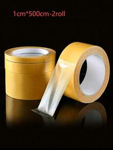 2 Rolls/1 Roll Strong Adhesive Fabric Tape, No-Cut Multi-Functional Damage Free Hem Alteration Tape, Suitable For Fabric Clothing No-Sew Self-Adhesive Fixing Patch, Double Sided - A - View 13
