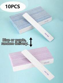 25/15/10/1pc (Optional 80/80, 100/180) Grit Nail Files, Acrylic Nail Sandpaper Boards, Professional Manicure Tools, Suitable For Home And Salon, Durable And Double-Sided - Multicolor - View 15