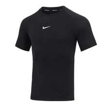 Nike 男士T卹 AS M NP DF TIGHT TOP SS 健身訓練緊身衣DRI-FIT短袖上衣運動服 FB7933-010 - 黑色 - 查看 2