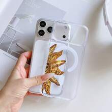 1個極簡時尚向日葵卡通圖案全包覆透明磁吸TPU防指紋手機殼，適用於 16 Pro Max/16/16 Pro/16 Plus/11/15/15 Pro/15 Pro Max/12/13/14 Pro Max/XS/XR/11 Pro/11 Pro Max/12 Pro/12 Pro Max/13 Pro/13 Pro Max/7 Plus/14 Pro/14 Pro Max/14 Plus/7 Plus/8 Plus/8/SE2/12 Mini/13 Mini 硬殼防黃變 - 彩色 - 查看 1