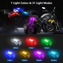 4pcs Luz Led Estrobo Funciones Fija Moto Auto Bicicleta KS80 - versión prémium - Ver 6