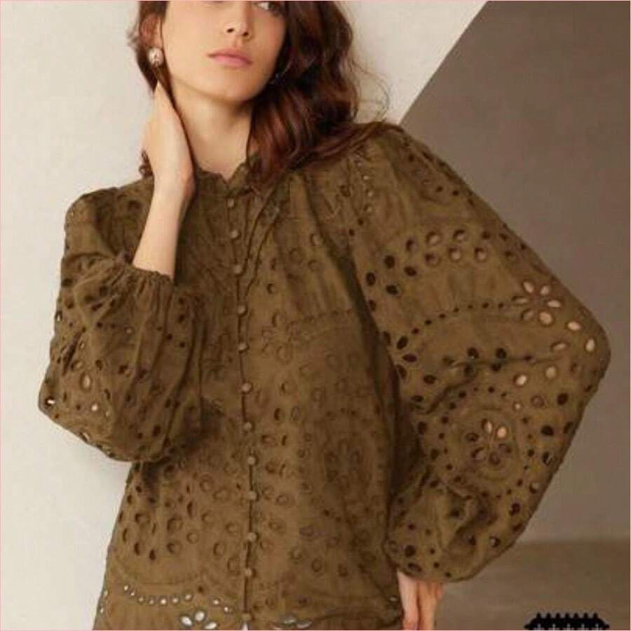Women Blouses & Shirts - Marrón - 查看 1
