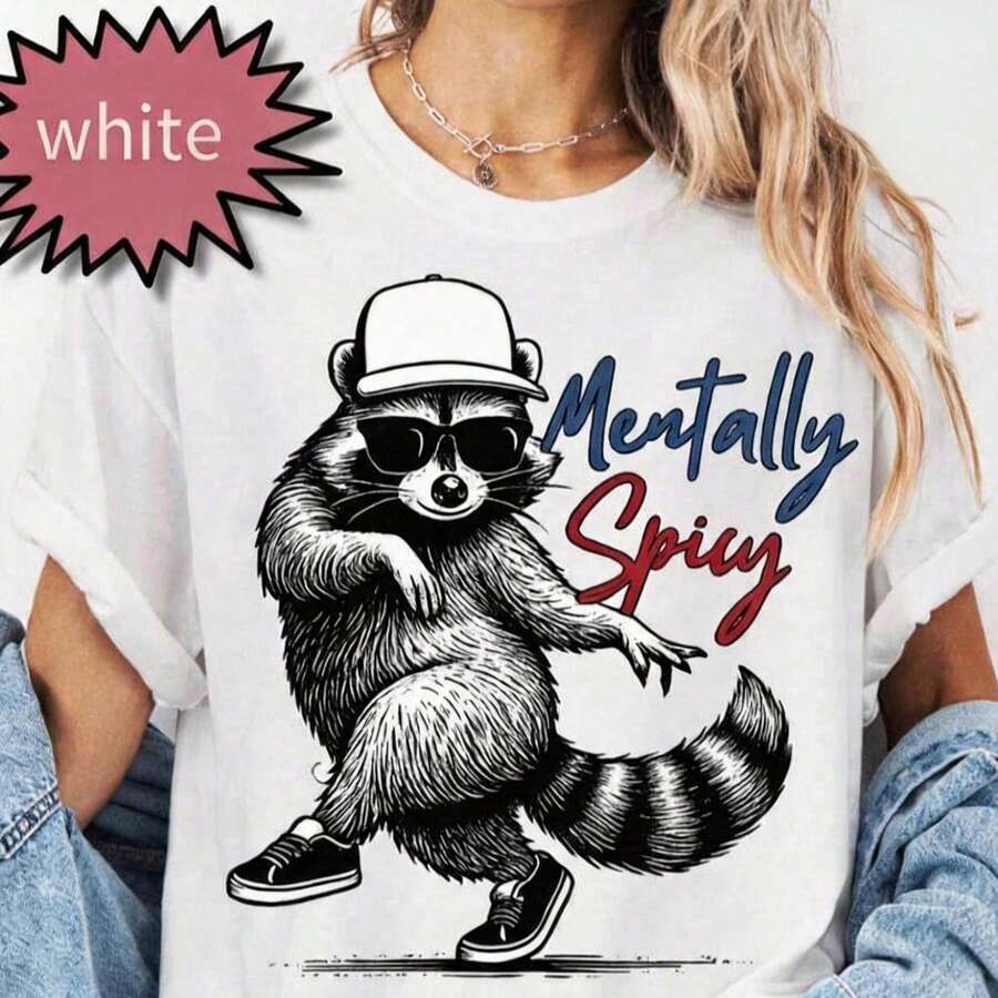 Mentally Spicy T-Shirt, Mental Health T-Shirts, Importance Of Mental Health T-Shirt, Inspirational T-Shirts For Women, Mental Health Awareness, T-Shirt For L - 白色 005 - 查看 1