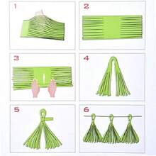 33pcs Party Decorations Supplies Set Paper Lanterns Tissue Pom Poms Flowers Tassels Hanging Garland Banner Triangle Flag Bunting for Birthday Baby Shower Wedding Graduation Events Orange Red - Naranja y rojo - Ver 8