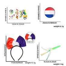 Set de Animación para Partidos de Fútbol Mundial, Diadema y Pin con Banderas de Varios Países, Accesorios para Aficionados - Estilo 5 - Ver 26