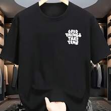 Men's Short-Sleeved T-Shirt With Creative Print, Casual And Modern Style. - Multicolor - View 1