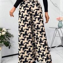 Yunuo Menswear Pantalones Casuales Sueltos De Pierna Recta Con Estampado - Albaricoque - Ver 3