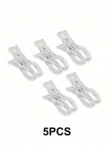 5pcs/1pc 3.5 Inch Thick Transparent Plastic Spring Clamps, Multi-Purpose Balloon Arch Fixing Clips, Suitable For Securing Backdrop, Sturdy Crafting Clamps For Birthday Party, Wedding Decoration, Woodworking Projects And Photography Studio, Essential Tool Set For Hobbyists - Multicolor - View 13