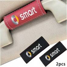 PU皮革適用於防滑保護套，適用於汽車座椅把手以及Smart Fortwo 451 450 453 EQ Forfour汽車內飾配件 - A - 查看 2