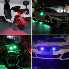 4pcs Luz Led Estrobo Funciones Fija Moto Auto Bicicleta KS80 - versión prémium - Ver 8