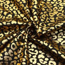 1Pc Golden Foil Leopard Pattern Polyester Fabric,Pre-Cut 59x19.68inch 100% Polyester Fabric,Vibrant Colors,Perfect For Quilting,Home Textile Sewing,DIY Wallet ,Pouches,Bag Making,Cushions,Pillow,Quilts And DIY Projects - Default - View 10
