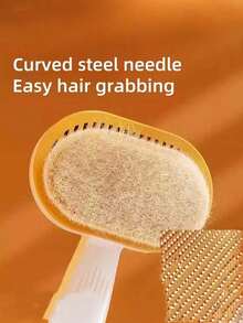 Multifunctional Pet Grooming Comb, Gentle Pet Deshedding Brush, Suitable For Cats And Dogs, One-Click Undercoat Removal Pet Grooming Tool - View 1