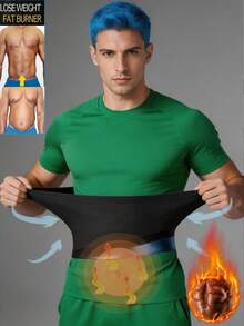 This Body Shaper Is Designed For Men And Women, Can Tighten The Waist, Shape The Body, Effectively Control Abdominal Fat, And Perform Waist Shaping Training. It Serves Multiple Purposes As A Corset, Sports Jumpsuit, Women's Fitness Body Shaper, Waist Liner, Silver Ion Coated Blue Sweat-Inducing Waist Belt, Daily Casual Style And Office Waist Belt. - Multicolor - View 1