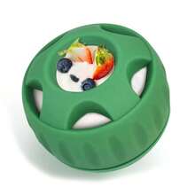 Juguetes para masticar para perros, bandeja para congelar y tratar, juguete para tratar rellenable de larga duración y moldes de silicona para enfriar el verano, alivia la ansiedad del perro - Gris claro - Ver 7
