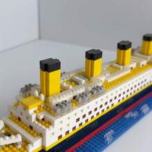 1800+PCS, Century Classic, Build Ship Model, Adult Building Block Gift, Mini Particle Assembly, ABS Material, Stress Relief Building Toy - Multicolor - View 7