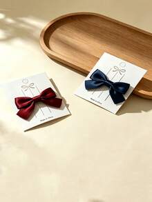 10/50/100 cái Thẻ lưu trữ kẹp tóc nơ, phụ kiện tóc, dây buộc tóc, giá sắp xếp trang sức - trắng - Xem 3