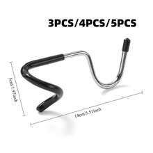 1pc/4pcs/5pcs No-Drill Tail Hooks, Camping Balcony Outdoor Stainless Steel Non-Slip Light Pole Tent Pole Storage Hanger Light Hooks - S-shaped Hooks - View 7