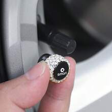 通用水晶水鑽亮面裝飾輪胎氣門嘴蓋，適用 Smart Fortwo 451 450 453 EQ For Four，金屬汽車輪胎氣門蓋 - A - 查看 6