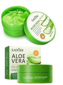SADOER 60片蘆薈膠原蛋白眼貼，蘆薈眼膜可去除黑眼圈、減輕眼袋、保濕、抗皺眼貼，眼部護理產品，身體磨砂膏 500g - 多色 - 查看 16