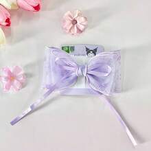 SANRIO 3/三麗鷗正版可愛網格材質蝴蝶結髮夾，不傷髮質，甜美少女風日常穿搭首選 - 多色 - 查看 11