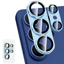 1pc Armor Lens Protector, Compatible With Samsung Galaxy S26/S26 Ultra/S26 Plus, Dedicated Camera Lens Protector Film, Made Of Aluminum Alloy Frame And 9H Tempered Glass. Includes Metal Ring, Strong Adhesion, Compatible With Phone Cases, Available In Purple, Blue, Silver, Black, Scratch-Resistant, Shockproof, Durable, Easy Installation With Positioning, Lens Protector Film, Lens Protector Pad - Multicolor - View 13