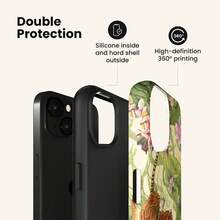 VESPOP Y2K Double Layer Anti-Drop Phone Case, Glossy Design, Vibrant Colors, Compatible With IPhone 17/16/15/14/13 Pro Max, Compatible With Galaxy S26/S25/S24 Ultra, Compatible With Pixel 10/9/8 Pro, Vintage Chinese Tiger Pattern - Mixed Color 1 - View 5