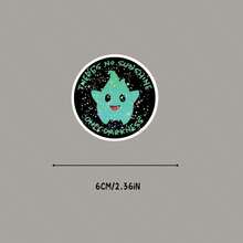 Lumalee Only Darkness 貼紙乙烯基貼花－可愛卡通角色設計，附「There'S No Sunshine Only Darkness」文字，可重複使用於筆電/桌機/牆面/手機，霧面、自黏式、耐用且多用途，可愛貼紙文具用品 - 星膜 - 查看 6