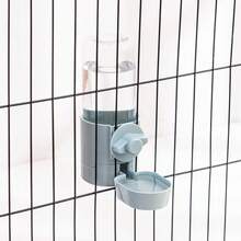 Pet Automatic Feeding Cage Hanging Bowl Water Bottle Food Container Puppy Cat Rabbit Bird Feeder Pet Product - Dispensador de agua azul - Ver 8
