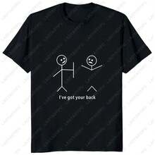 Camiseta sarcástica con estampado de I Got Your Back para hombre y mujer, ropa de calle divertida con gráfico de dibujos animados de Humor, informal, a la moda - Multicolor - Ver 1