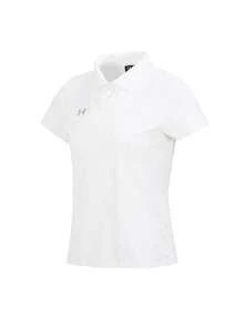 Under Armour Women's Sports Polo Shirt, Knit Collar Short Sleeve, 2026 Summer New Style Women's Summer Collar Sports Short Sleeve Polo Shirt 23500510-100 - 23500510-100 - View 1