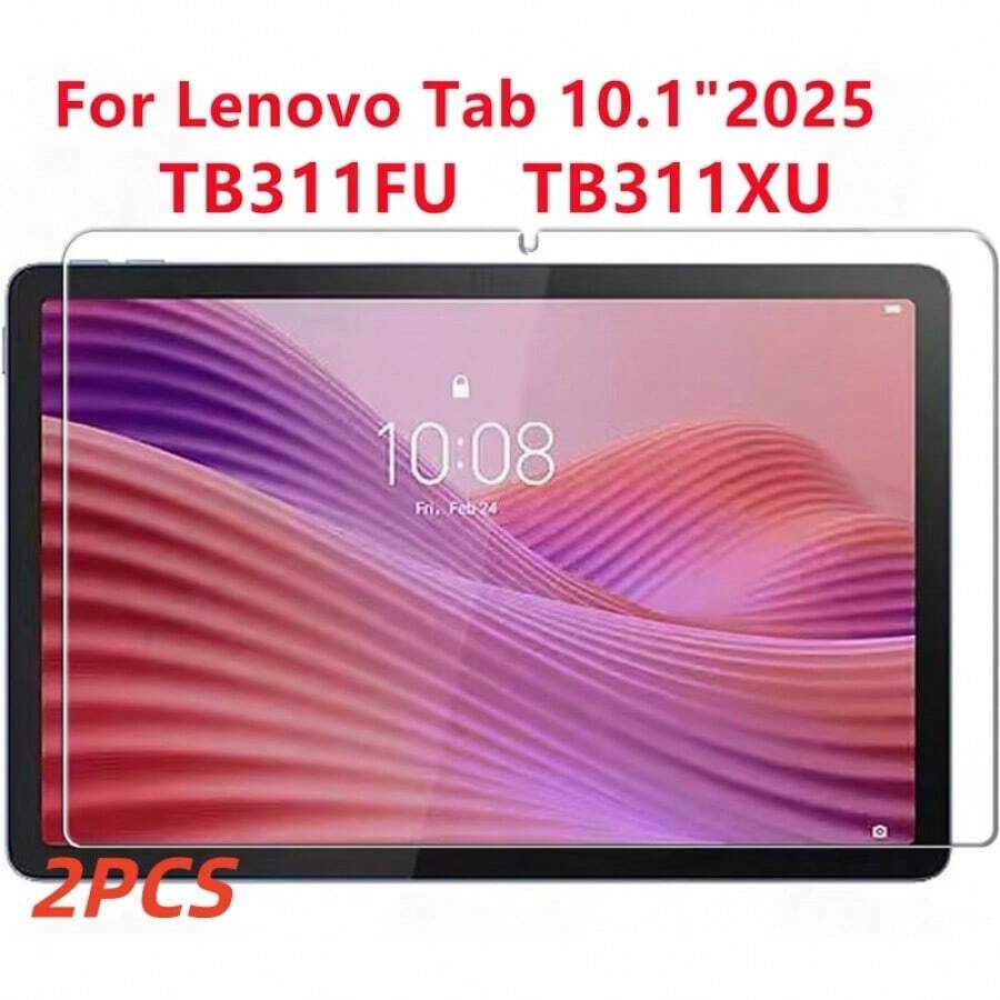 2PCS 9H Hardness Tempered Glass Film, Anti-Scratch Screen Guard For Tab 10.1" 2025 TB311FU TB311XU Tablet