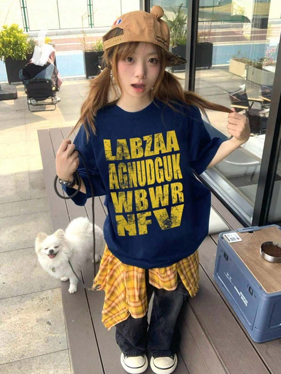 Women T-Shirts - Navy Blue - View 1