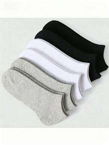 10/20 Pairs Unisex Boat Socks, Solid Color, Odor-Resistant, Summer Short Socks, Casual Low-Cut Socks, Gift Socks, Autumn/Winter/Spring/Summer Styles (20/12/10/6 Pcs) - Multicolor - View 1