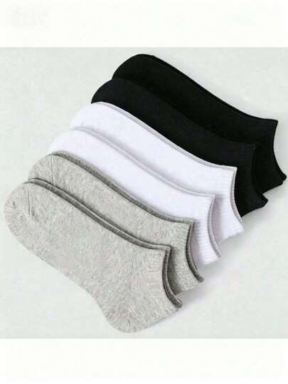 10/20 Pairs Unisex Boat Socks, Solid Color, Odor-Resistant, Summer Short Socks, Casual Low-Cut Socks, Gift Socks, Autumn/Winter/Spring/Summer Styles (20/12/10/6 Pcs)