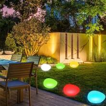 Luz Solar LED de Piedra Adoquinada, Lámpara de Paisaje Exterior Impermeable con Forma de Huevo para Césped, Camino, Piscina, Decoración de Jardín, Uso Interior & Exterior - Lámpara de piedra - Ver 4