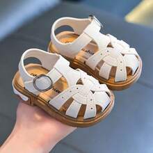 Caweiny Summer Mid-To-Large Children Indoor Baby Shoes, Kids Beach Shoes With Closed Toe - White - View 9